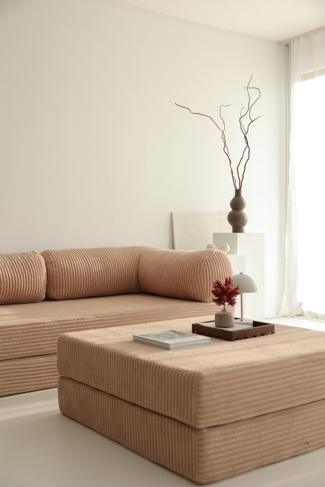 Atelier Del Sofa Sofá-Cama Esquinero Nook Marrón Atelier Del Sofa Sofá-Cama Esquinero Nook Marrón